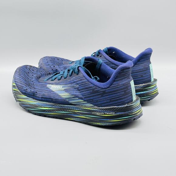 Brooks Shoes Womens 8 Navy Blue Hyperion Tempo Boston Marathon Running Sneakers - Picture 5 of 10